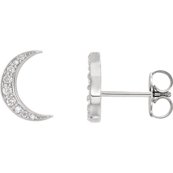 Crescent moon earrings Simply Majestic by Susette collection