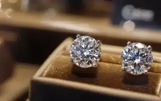 diamond jewelry store in mystic connecticut showcasing engagement rings necklaces and fine jewelry with elegant display cases