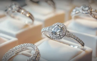 Beautiful wedding rings with gemstones in Stonington, CT at Simply Majestic.